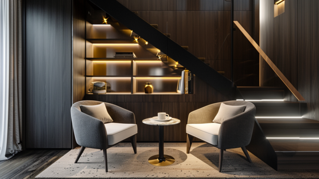 Cómo aprovechar el espacio bajo las escaleras de forma creativa