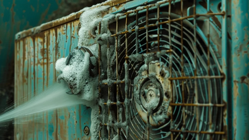 El aire acondicionado hace mal olor.