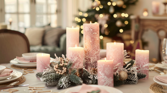 mesas de navidad decoradas sencillas