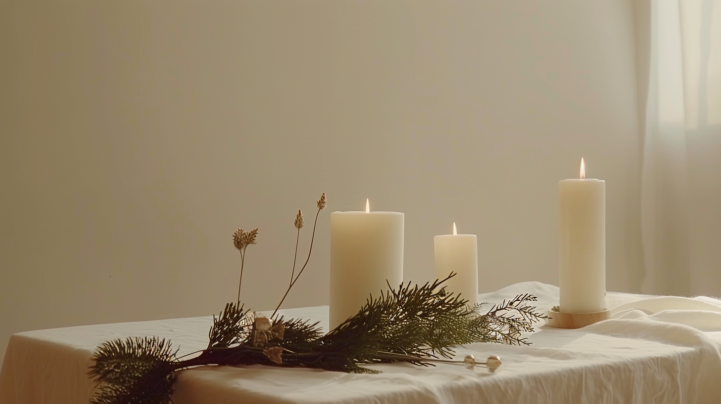 mesas de navidad decoradas sencillas