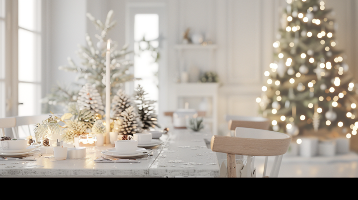 mesas de navidad decoradas sencillas