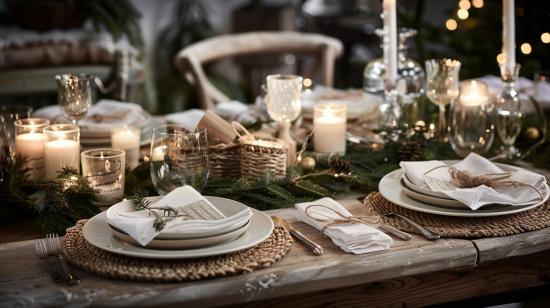 mesas de navidad decoradas sencillas