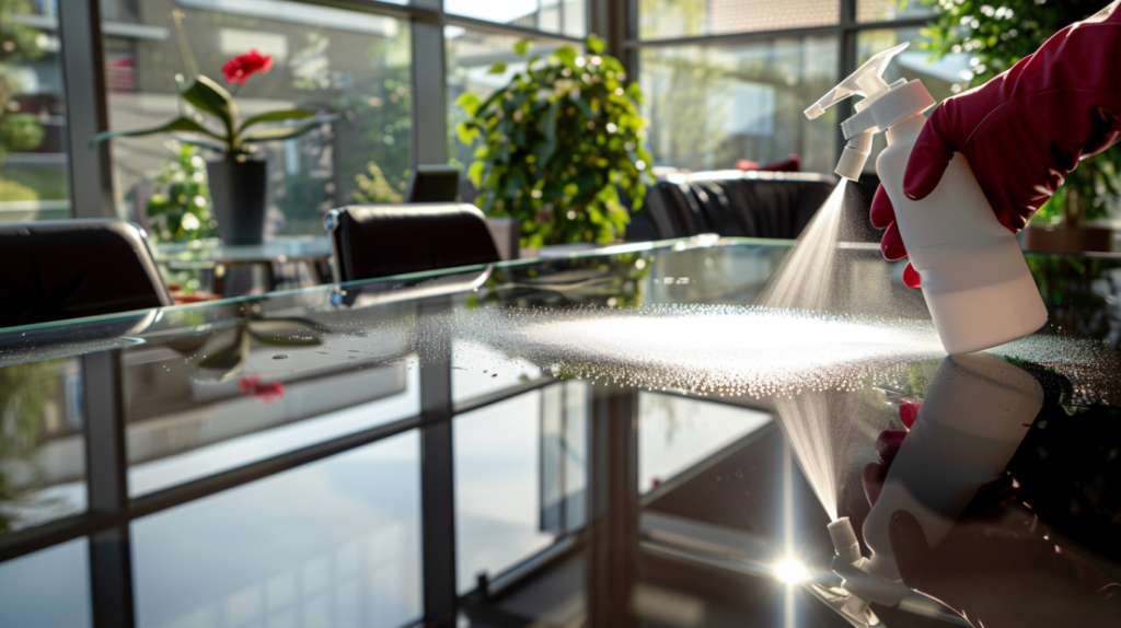 Cómo limpiar mesa de cristal templado