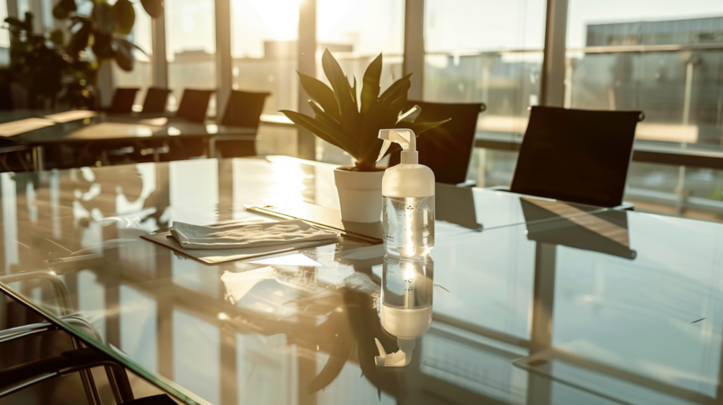 Cómo limpiar mesa de cristal templado