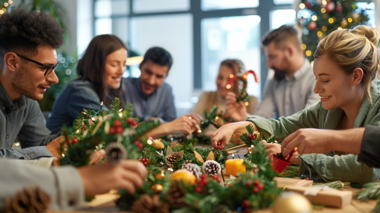 Cómo Crear Rincones Navideños ‘Instagramables’ en tu Oficina