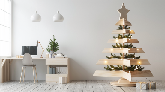 Adornos Navideños para Oficinas con Espacios Abiertos