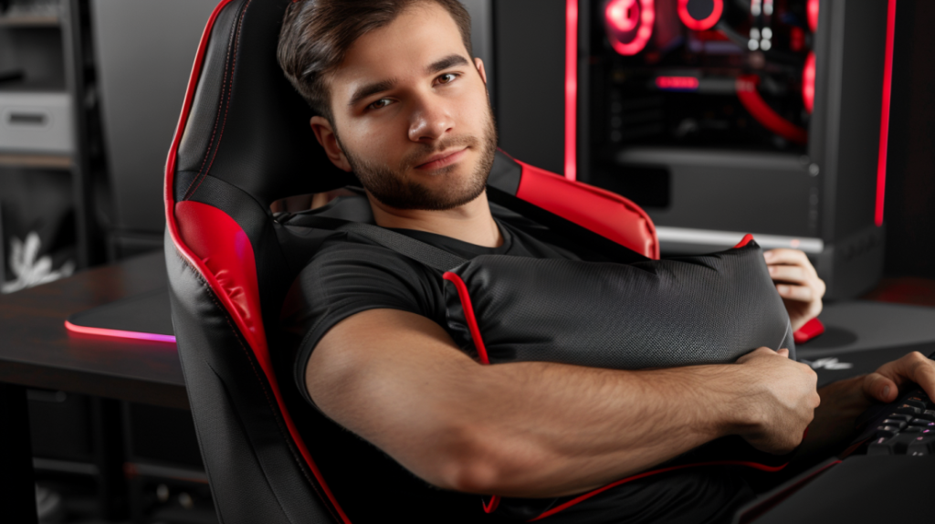 ¿Dónde colocar el cojín lumbar en tu silla gaming?