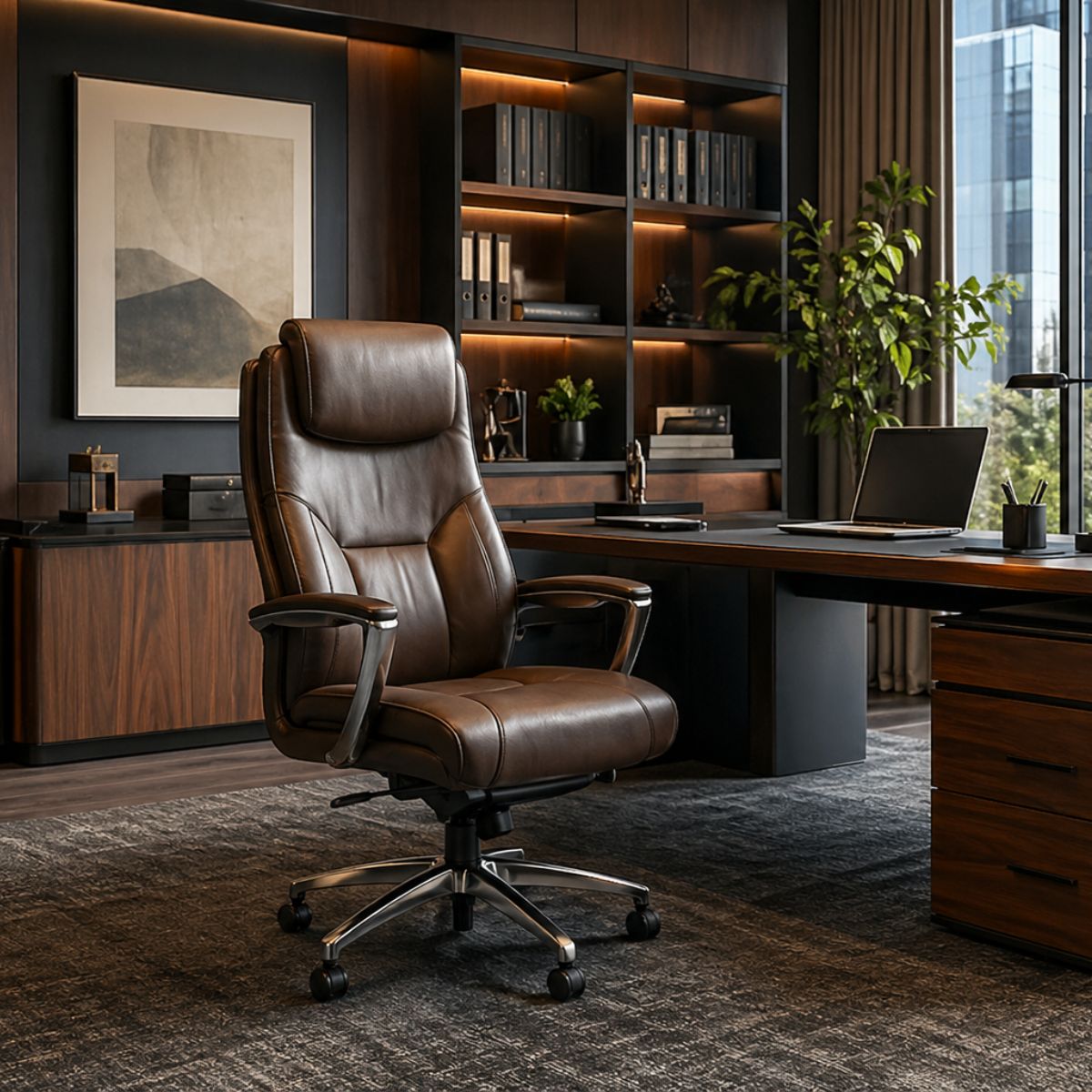 sillón de oficina en despacho profesional de dirección