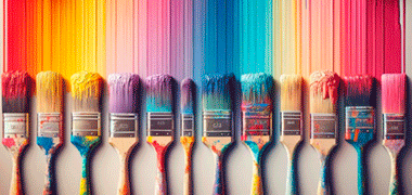 Paleta de colores de pintura para paredes interiores de oficina