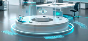 Cómo incorporar muebles de oficina inteligentes con carga inalámbrica y conectividad