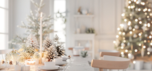 Viste con estilo tus mesas de Navidad, decoradas sencillas pero elegantes