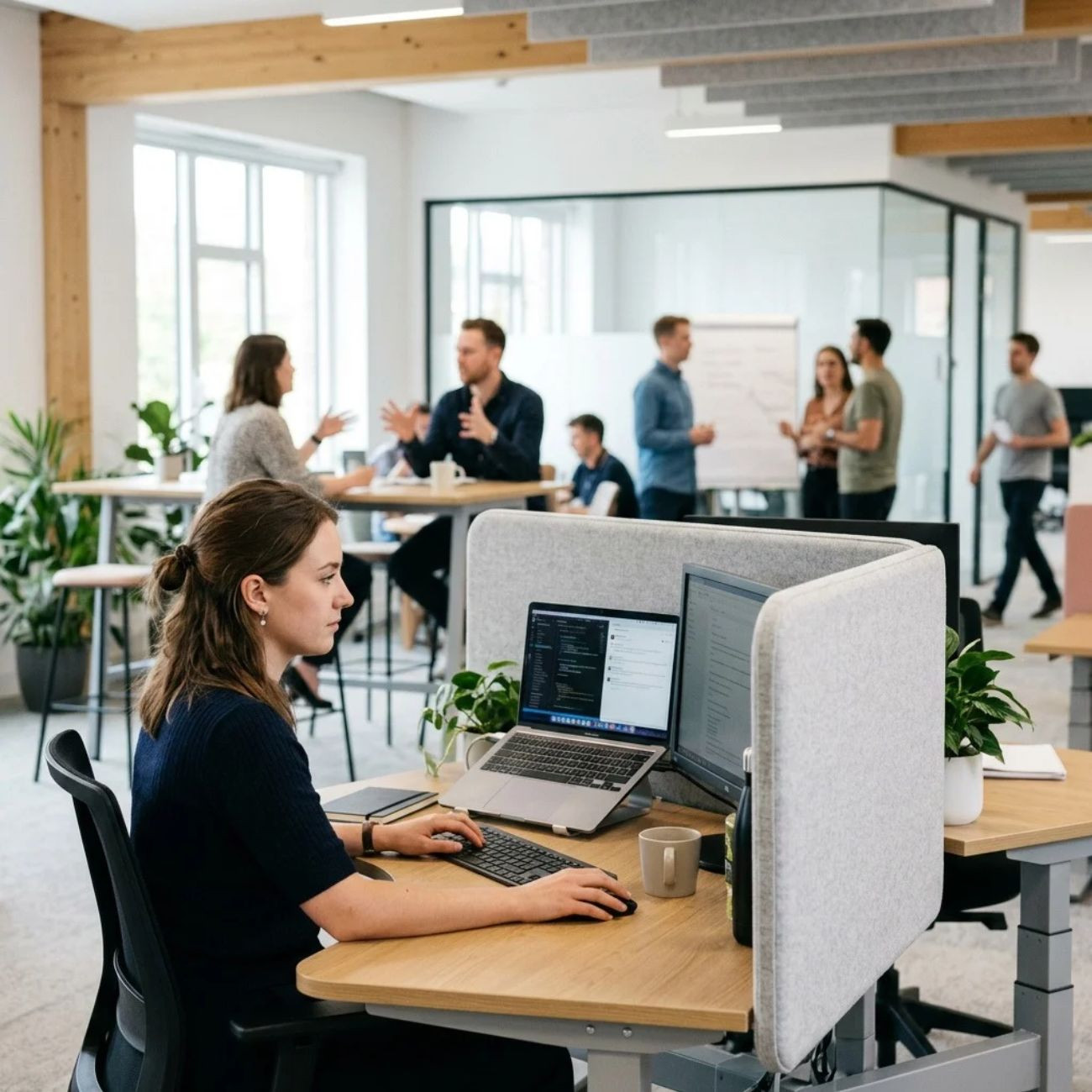 Insonorización Acústica en Oficinas Abiertas: Soluciones de Mobiliario que Funcionan
